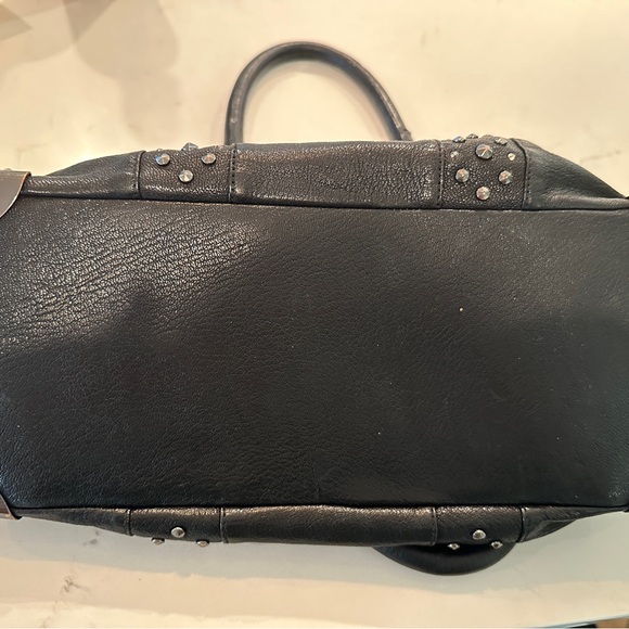 VGUC Black Banana Republix studded goat leather handbag - Picture 10 of 10